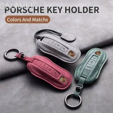 Leather Porsche Key Cover Case for Panamera Cayenne 911 981 991 970 996