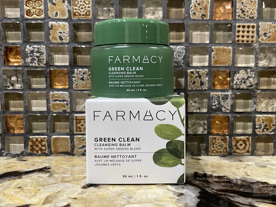 Paquete 2 BÁLSAMO LIMPIADOR LIMPIO VERDE Farmacy Mezcla Super Verde 1oz ea-2oz Total Foto 3 de 4