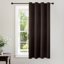 ChrisDowa Blackout Curtains 52x54 Brown Grommet Room Darkening Thermal Insulated