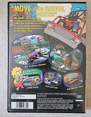 The Simpsons Road Rage CIB Greatest Hits PS2 - Complete in