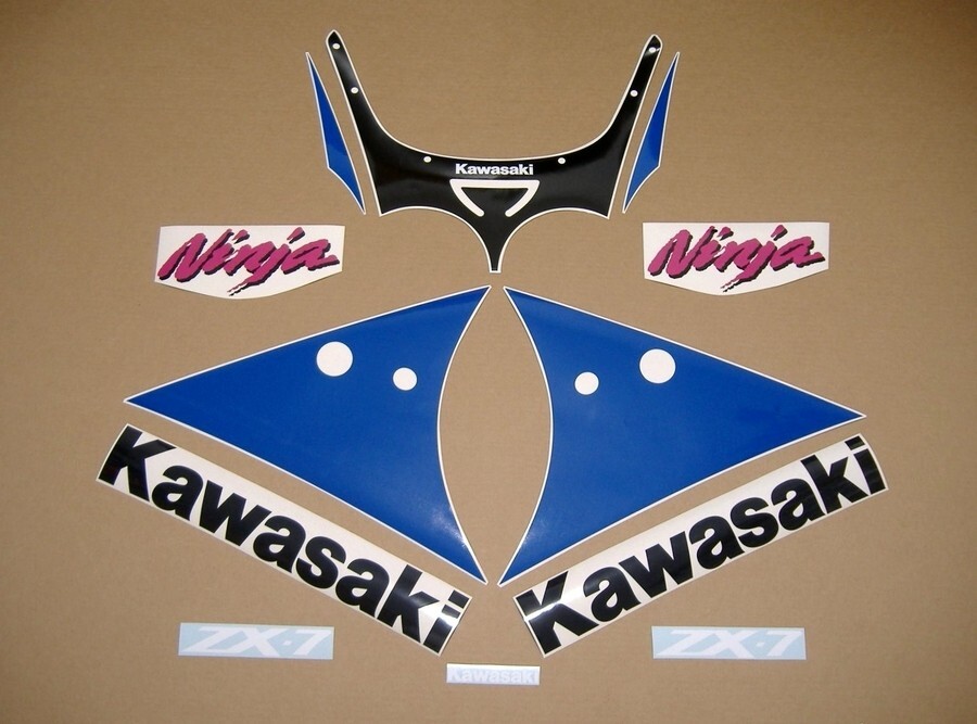 yukkiページ Stickers for ZX-7 750R 1991 Ninja complete decals kir graphics zx7