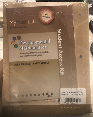 My Math Lab eCourse Series Developmental Mathematics Pre/Intro/Intermediate Alg