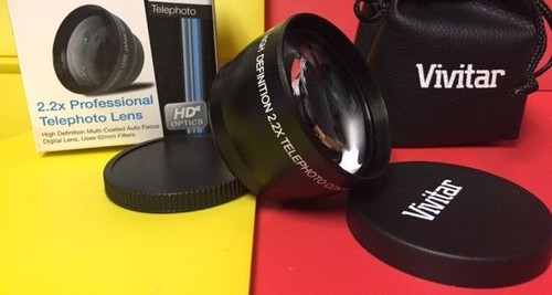 HD4 2.2x TELEPHOTO LENS 72mm ZOOM to PANASONIC DMC AG DVX HDR,XL2 XL1 XL2E DSLR - Picture 5 of 10