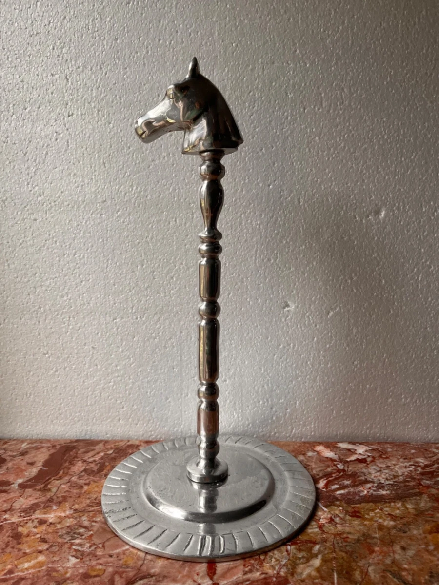Horse Paper Towl Holder cast aluminum Silver handmade in Mexico