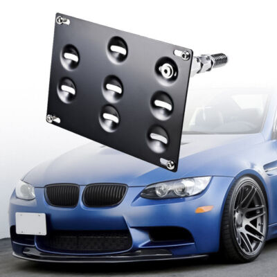 For BMW E60 E61 5-Series M5 Front Tow Hook Eye License Plate Bracket Tag Holder
