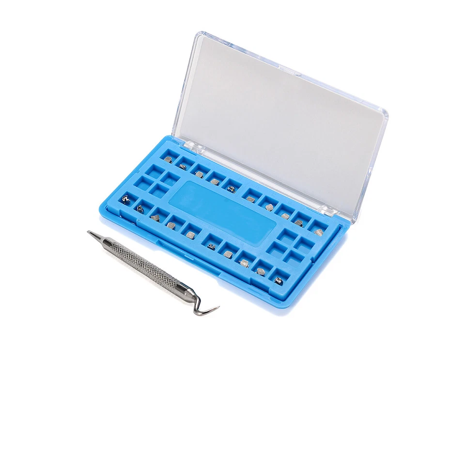 Dental Orthodontic Self-ligating Bracket ROTH MBT 022 345 Hook Ortho Metal Brace - Image 3 of 4