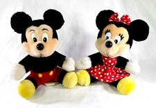 Vintage Disney Parks Mickey And Minnie Mouse 7 Character Plush Lot