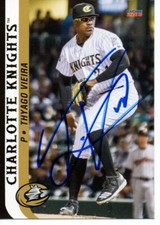Thyago Vieira 2018 Charlotte Knights Signed Card