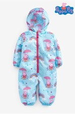 Next Mädchen Peppa Pig duschfester Pfützenanzug Größe: 6-7 Jahre neu mit Etikett