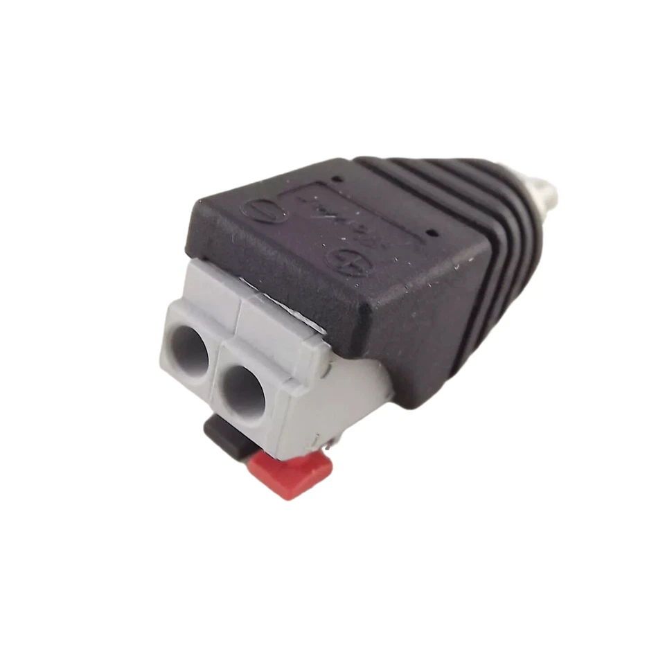 10x RCA Male Push-in Type Spring Screwless Terminal Quick Connector CCTV Camera - Image 2 of 4