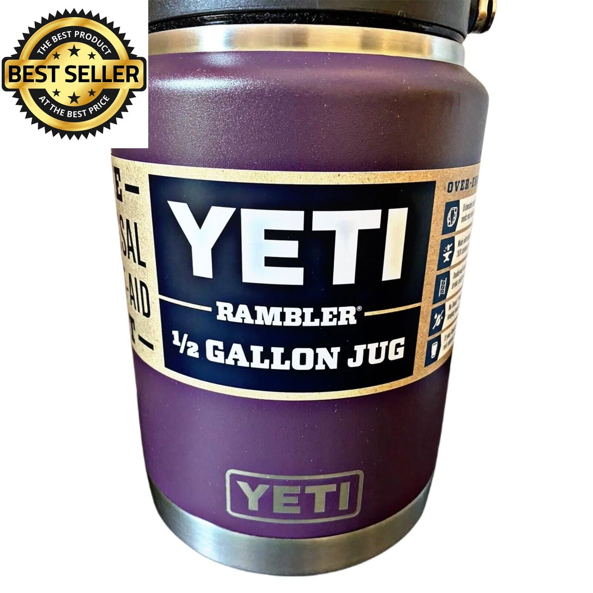 YETI Rambler One Gallon Jug - Nordic Purple - TackleDirect