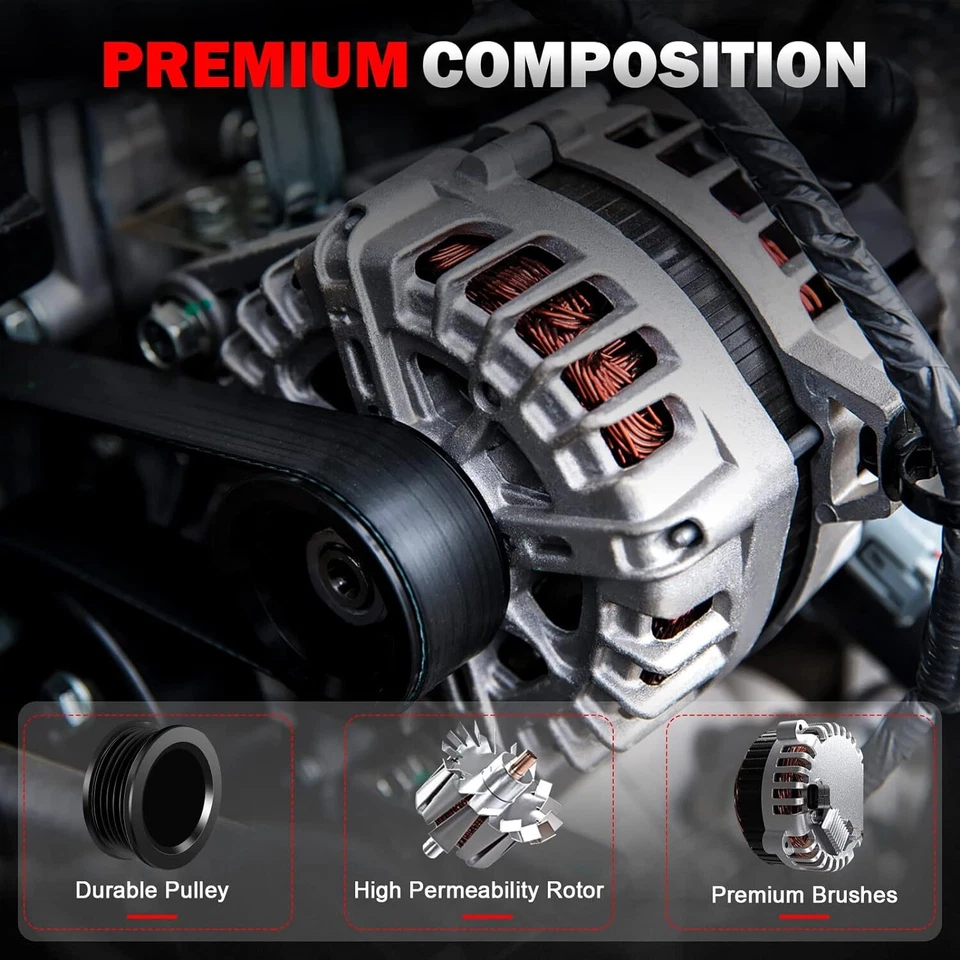 Alternador para Toyota Corolla 1.8L 2009 2010 2011 2012 2013 11385 11386 11577 Foto 2 de 4