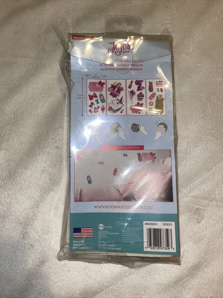Calcomanías de pared Nickelodeon RoomMates Jojo Siwa pelar y pegar Foto 4 de 4