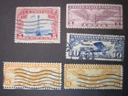 US Stamp Collection LOT of 5 Air Mail Stamps 5c 6c 10c Clean Cancelled Set P189