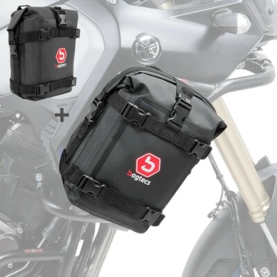 BAGTECS Borsa per paramotore coppia per Honda Transalp XL 700 / 650 / 600 V K3 6 L nero