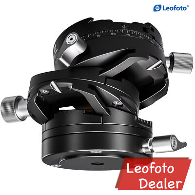 Leofoto G20 3D Geared Head with QR Plate Tripod Head for Camera