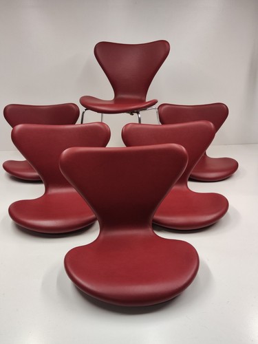 Fritz hansen series 7 chair in black leather - Picture 21 of 21