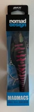 Nomad Madmacs 160mm Saltwater Trolling Lure Tuna 6" Black Pink Mackerel NEW