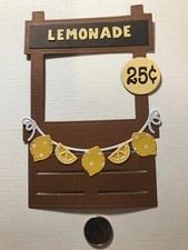 HANDMADE Paper Die Cut 1 Lemonade Stand Scrapbook / Card Embellishment