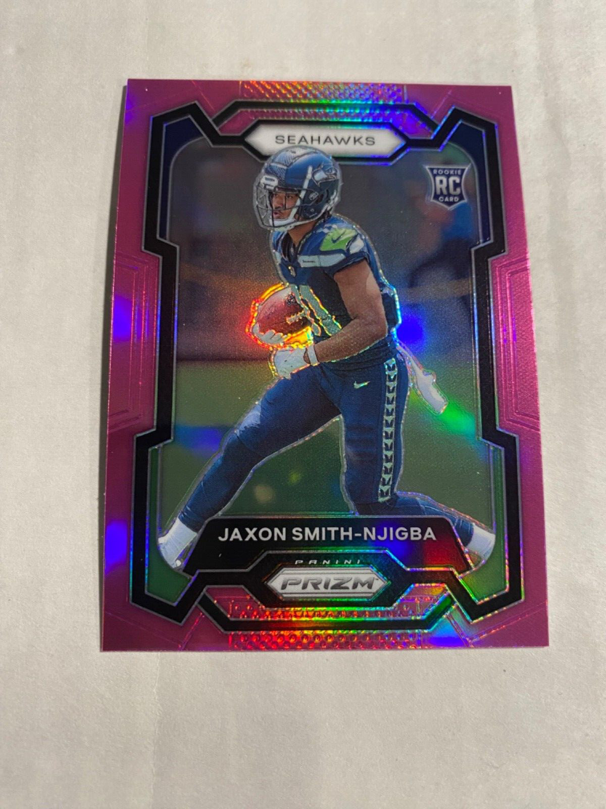 JAXON SMITH-NJIGBA 2023 Panini PRIZM RC #390 PINK PRIZM SP SEAHAWKS ROOKIE MINT!