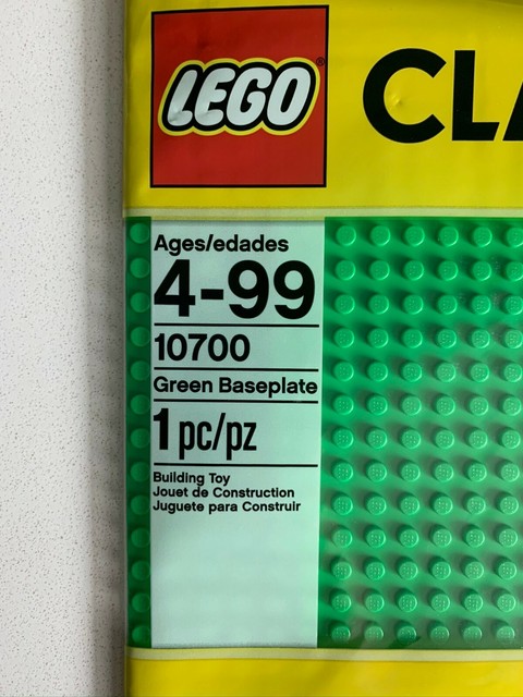lego classic green baseplate 10700