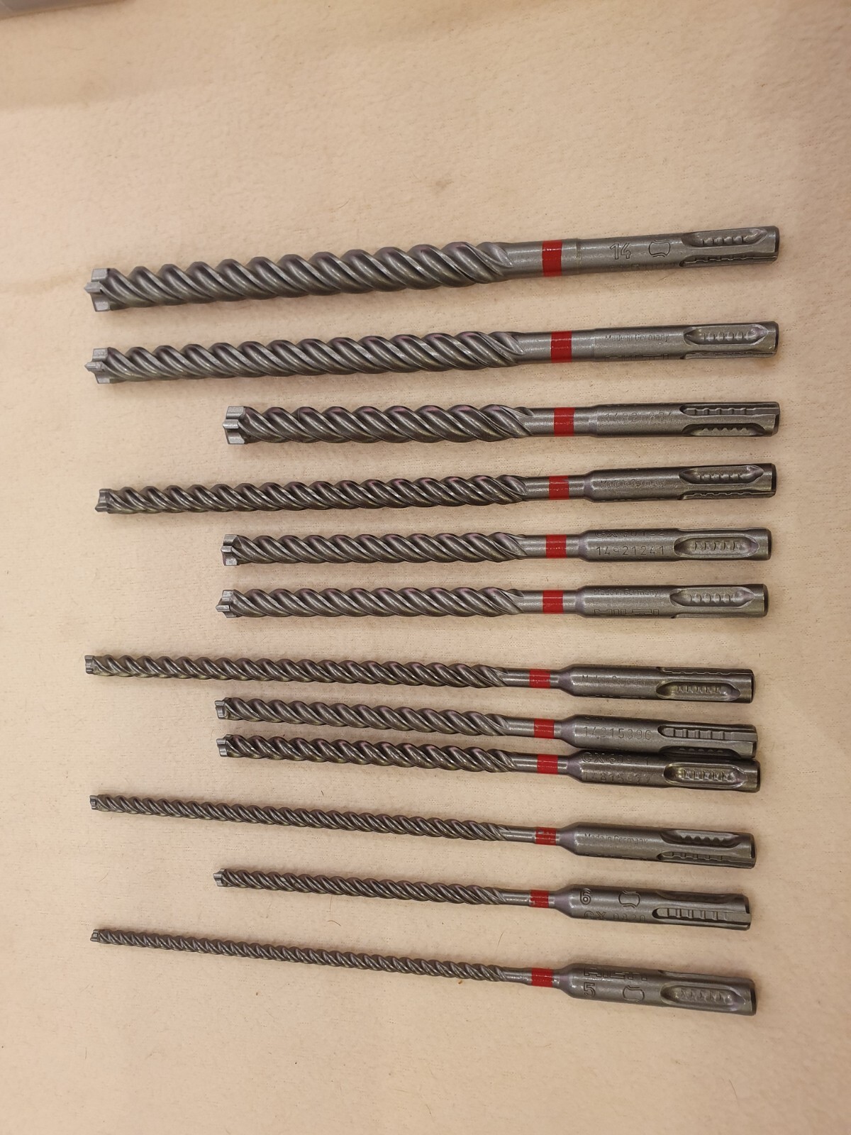Punte SDS Plus Hilti TE-CX 6-14mm Set 12 Pezzi | Massima Efficienza