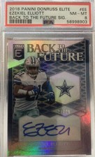 2018 Donruss #EE Elite Ezekiel Elliott Back To The Future Autograph /25 Cowboys