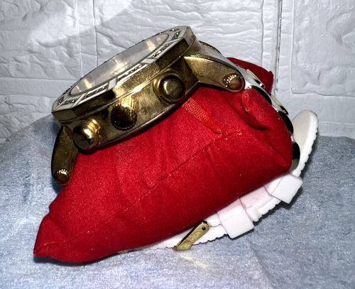 Reloj Pulsera ROJO Hombre Basura Artículo Vintage Importación Japón - Imagen 12 de 13