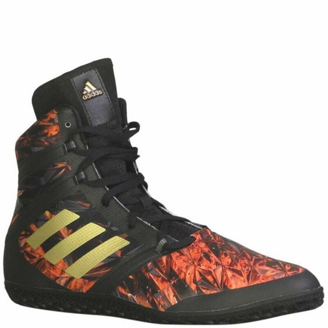 Adidas Flying Impact Wrestling High Top Sneakers - Black/Gold/Yellow/Red - FP385 | eBay