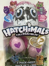 Paquete de 2 huevos coleccionables Hatchimals + Nest Find the Golden Season 2 Hatchimal