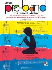 ALFRED'S PRE-BAND INSTRUMENT METHOD "RECORDER" MUSIC BOOK-INSTRUCTIONAL-RARE!!