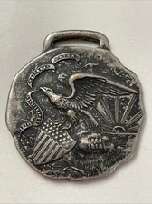Marquette Cement Mfg Co Watch Fob Patriotic State Sovereignity National Union
