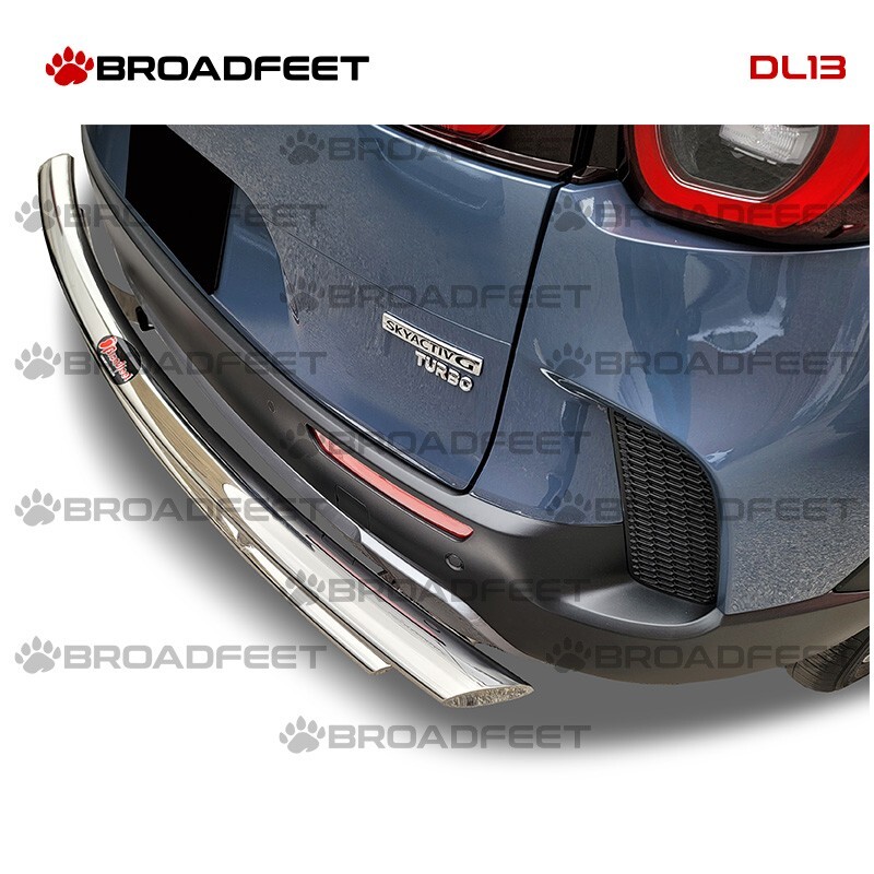 Zwart RVS Achterbumperprotector Mazda CX-60 (KH) 2022- 'Ribs' | AV 245311 | Avisa | Nederlands