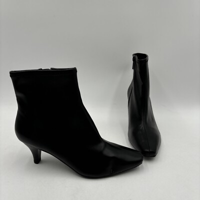 Impo Womens Naja Faux Suede Bootie Ankle Boots Black Size 7M