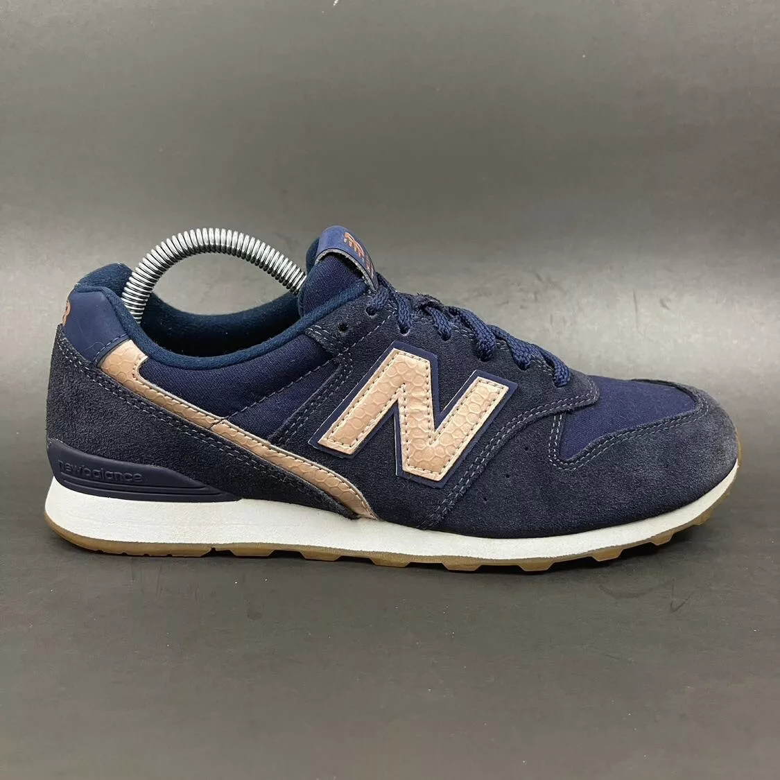 New Balance 996 Athletic Running Shoes Navy Blue Gold WL996JCR Women's Size | eBay