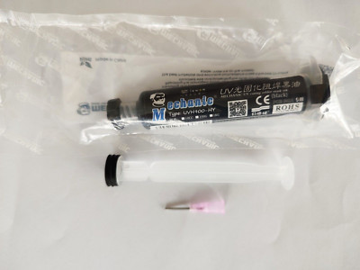 MECHANIC UVH900-HY Schwarz UV Solder Mask Lötstopplack, Lötmaske + Nadel+ Kolben