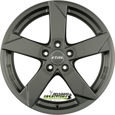 Rial Kodiak graphit 7x17 ET39 - LK5/114.3 ML60.1 Felge Alu
