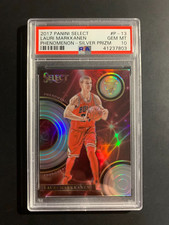 LAURI MARKKANEN 2017-18 PANINI SELECT PHENOMENON SILVER PRIZM RC PSA 10 GEM MINT