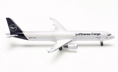 New! Herpa 536660 Lufthansa Cargo Airbus A321P2F ''Hello Europe'' - 1:500 diecast