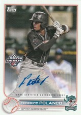 FEDERICO POLANCO 2022 TOPPS PRO DEBUT AUTOGRAPH