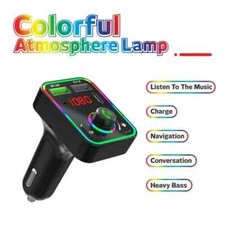 FM Transmitter Car Wireless Bluetooth MP3 Player USB Fast Charger Adapter U Disk