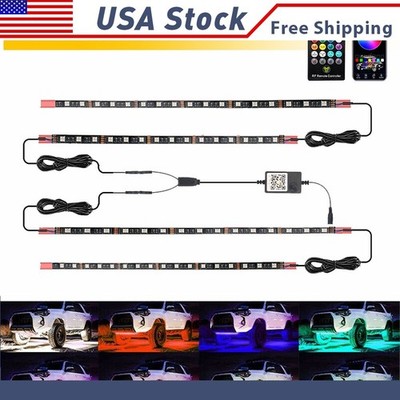 RGB LED Strip Light Interior Atmosphere Lamp Bar Remote Control Super Bright XH