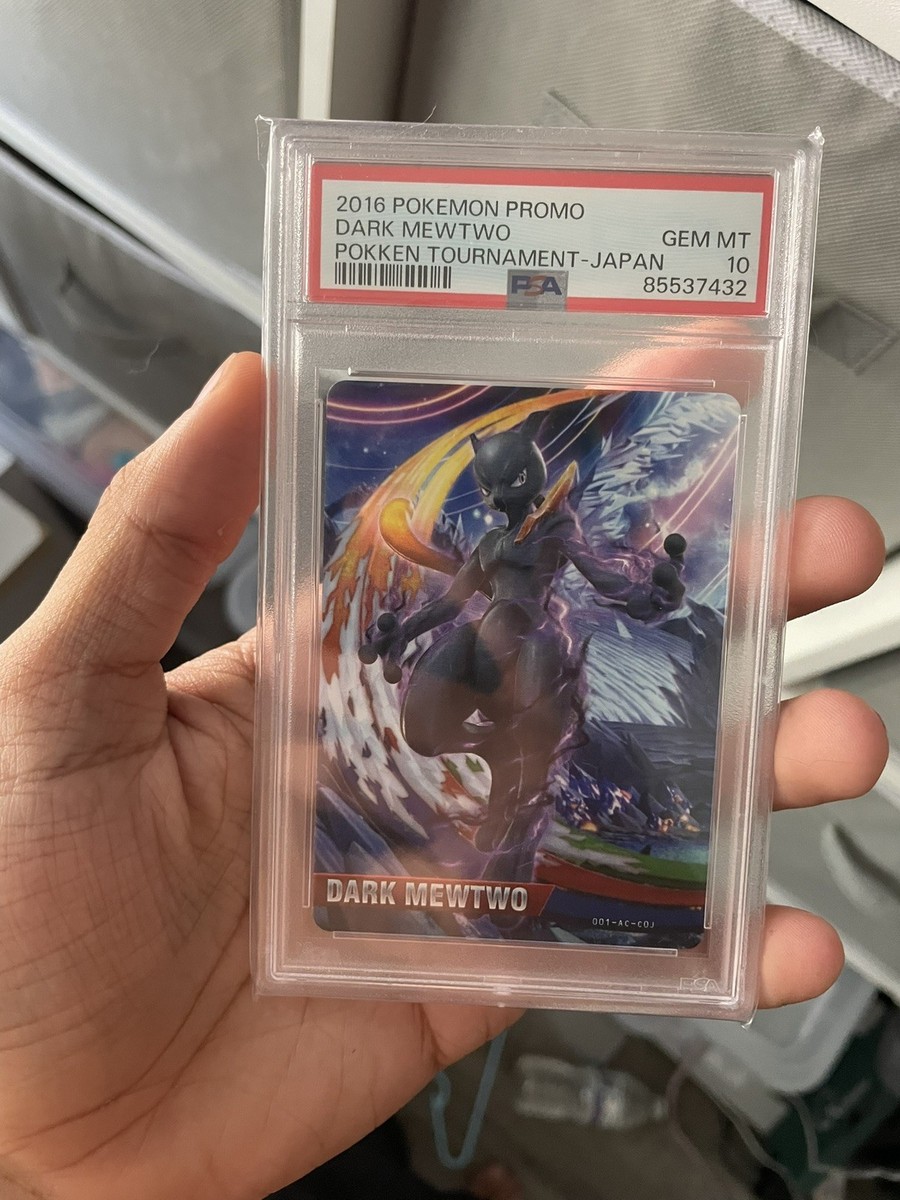 PSA10 Dark Mewtwo Pokken Amiibo Card Pokemon 2016 Nintendo Promo