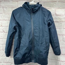 The Childrens Place Kids Navy Hooded Jacket Large 10/12