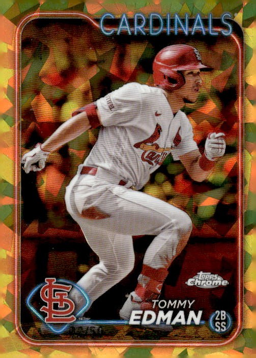 50シリ　topps chrome ハミルトン ゴールド 2024 Topps Chrome Sapphire Edition #491 Tommy Edman Gold #/50 | eBay