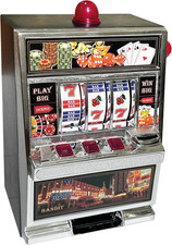 Coin Slot Machine Desktop One Armed Bandit Vegas Style Fruit Machine