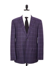 1,995 EMPORIO ARMANI - Purple Wool "G-LINE" Blazer - 42R