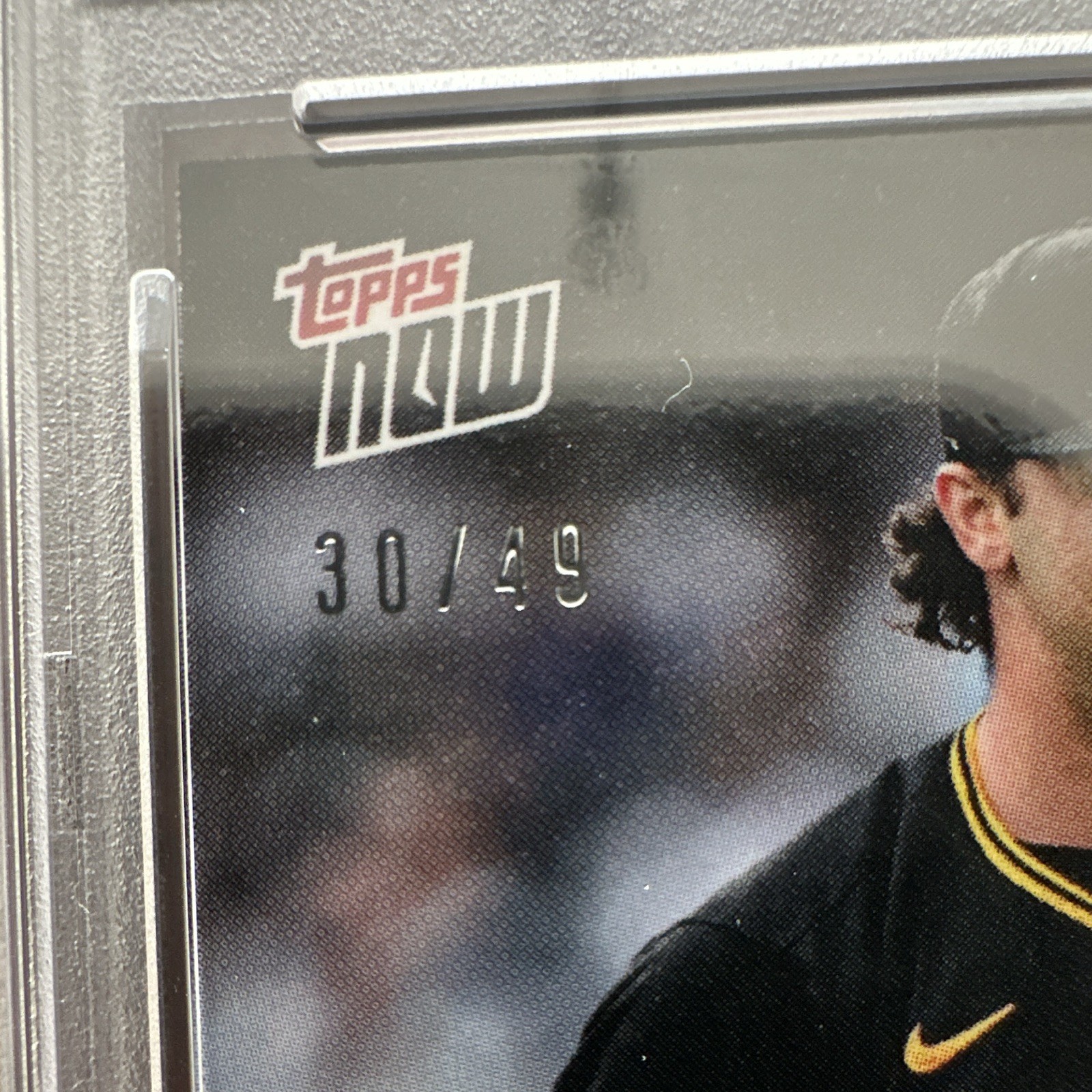 Topps 2024 Jersey Match Paul Skenes #770 Blue 30/49 Rookie PSA 10 Pirates. view 3
