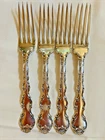 Gorham Strasbourg Sterling Silver Flatware Dinner Forks, Set of 4, 255g, no Mono