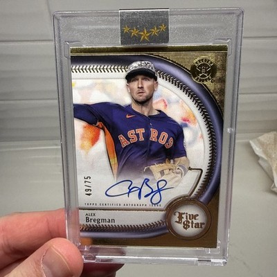 2025 Topps Five Star Autograph Alex Bregman Houston Astros #49/75 Encased